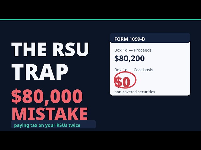 The RSU Cost-Basis Trap (How to Avoid Paying Tax Twice)
