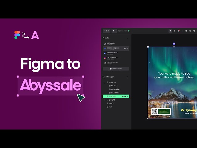 Abyssale Figma Plugin: From Figma to Editable Templates