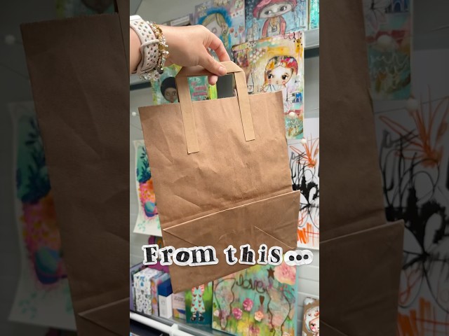 Brown bag makeover using TandiArt books :)