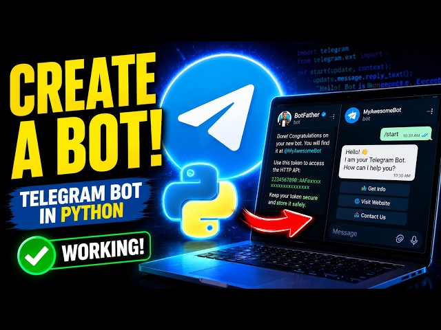 How to Create a Telegram Bot in 10 Minutes 😱 | Python Project