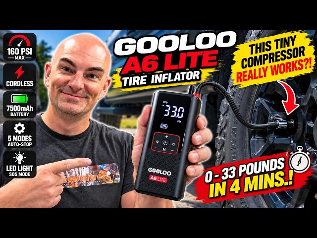 This $40 Tire Inflator Is CRAZY Fast! GOOLOO A6 Lite Review #GOOLOO #GOOLOOA6Lite #ProductReview