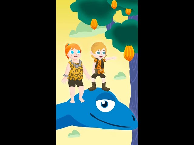 DiNO FRUiT PARTY! Giant Dinosaur helps Adley & Niko get a tasty treat in Adley's Playspace  #shorts