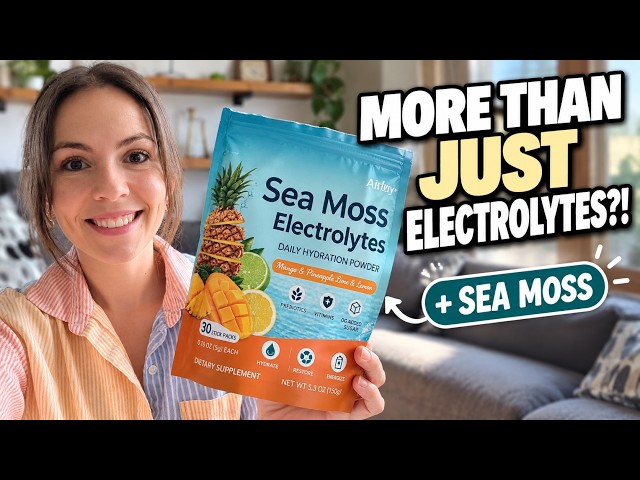 Electrolytes and SEA MOSS?! - Is It Actually Good?! - Live Taste Test
