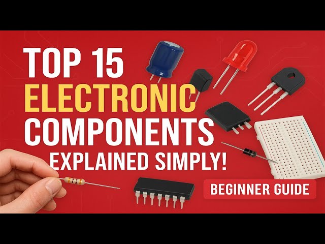 “Top 15 Electronic Components and Their Functions in 15 minutes