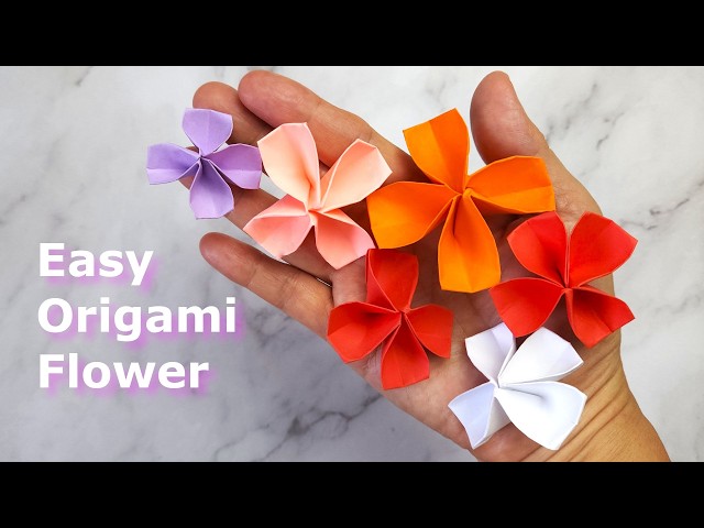 How To Make Paper Flower Easy | Origami Flower Step By Step