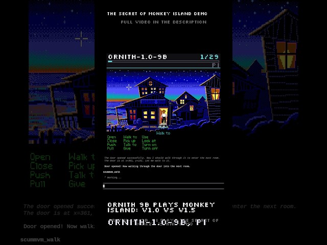 AI Agents Race Through Monkey Island: Ornith 1.0