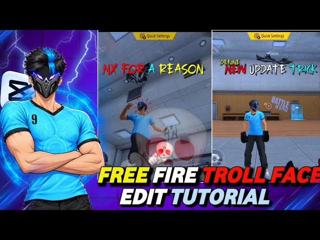 Free Fire Crazy Troll Face Edit |Capcut Trollface Edit Tutorial | Easy Edit #nxgaming #trollfaceedit