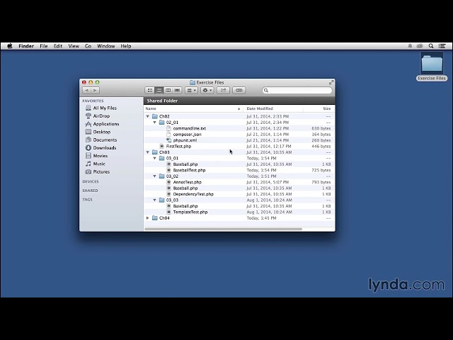 003 Using the exercise files