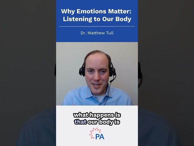 Why Emotions Matter: Listening to Our Body #shorts