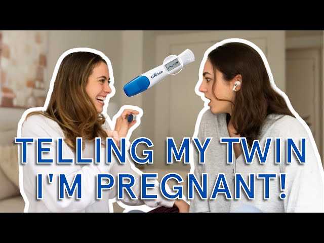 Telling My Twin Sister I'm Pregnant! | Allie & Lucie Fink