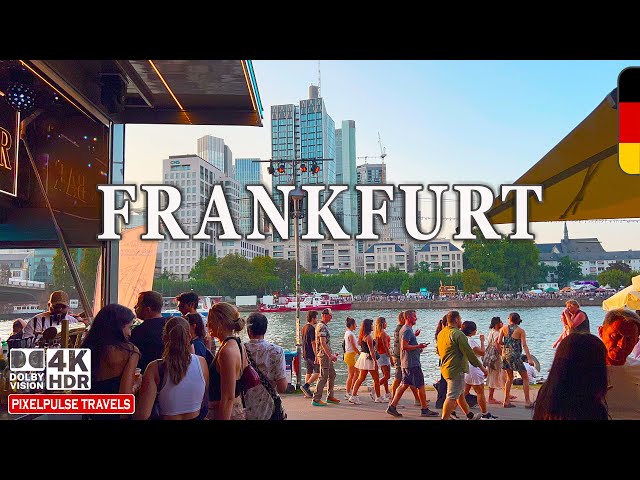 Frankfurt, Germany 4K Walking Tour | Luxurious streets in HDR