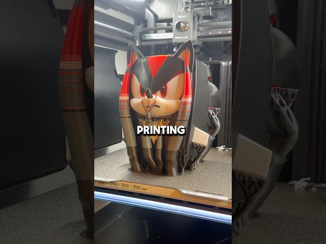 3D Printing Sonic and Shadow🎮 #3dprinting #viral #sonic #fortnite