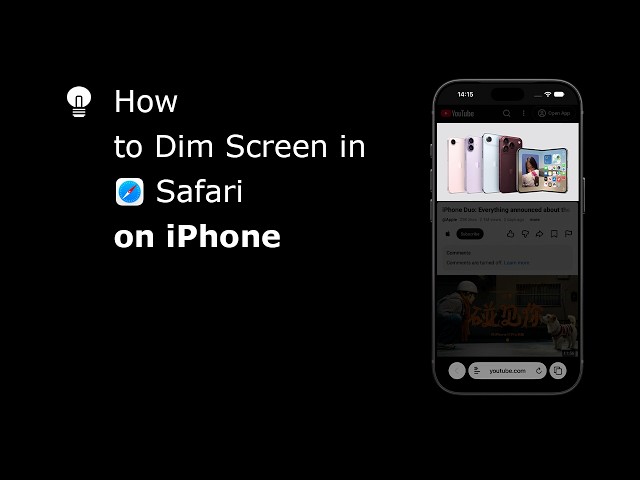 How to Dim Screen in Safari on iPhone | Safari Extension