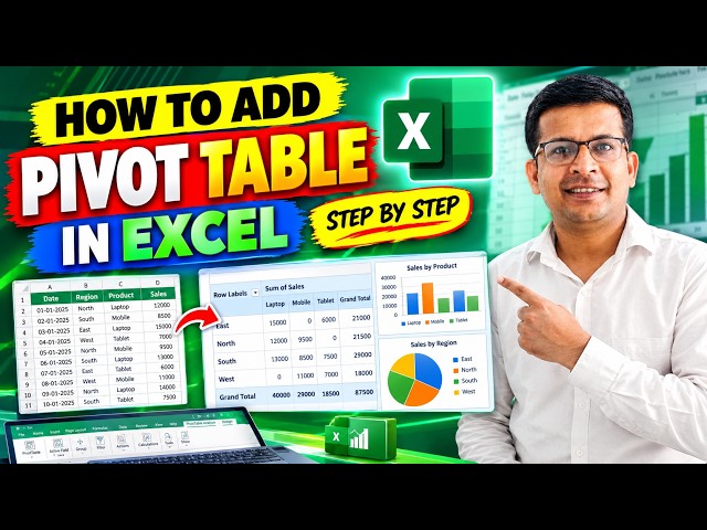 How to Insert Pivot Table in Excel | Zero To Hero Part 20 | #excel  #exceltutorial #excelpivottable