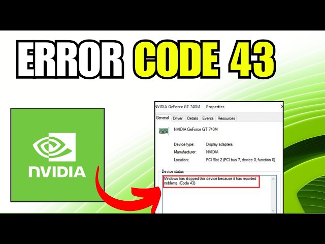 Fix NVIDIA GPU Error Code 43 in Windows (2026 Easy Guide)