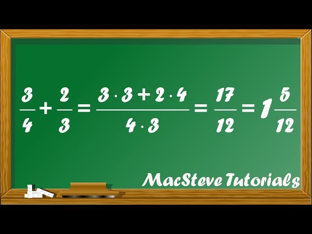 Fraction addition and subtraction explained