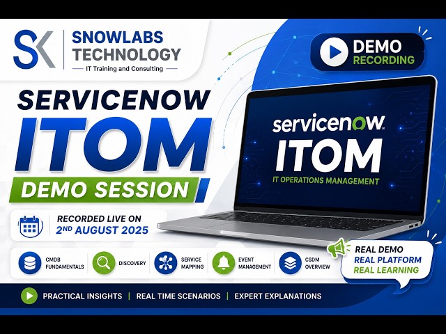 ServiceNow ITOM: CMDB, Discovery & Service Mapping | Live Demo Highlights