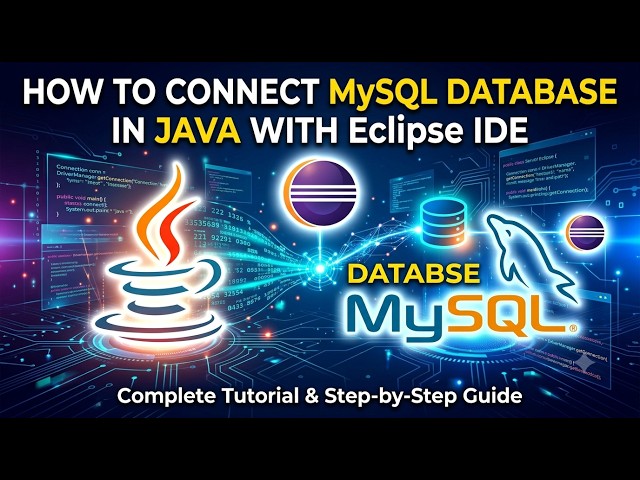 Connect Java to MySQL Database using JDBC in Eclipse IDE (Complete Guide) | jayesh codes