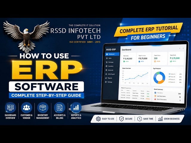 How to Use RSSD Infotech ERP Software | Complete ERP Software Tutorial for Beginners (2026)