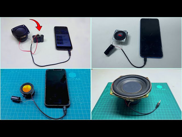 How To Make working aux cable speaker  | 4 amazing aux cable speaker | without amplifier