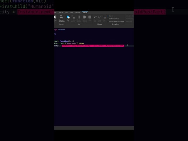 How to Make a Bouncy Part in Roblox Studio! #roblox #robloxstudio #shorts #robloxstudio #tutorial