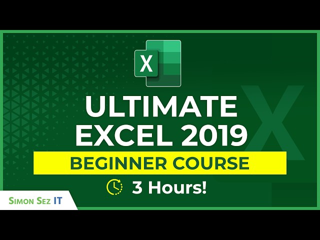 Inside Excel 2019: A Complete Beginner's Guide