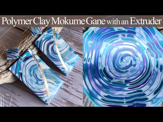 Mokume Gane with an Extruder? - Polymer Clay Earrings
