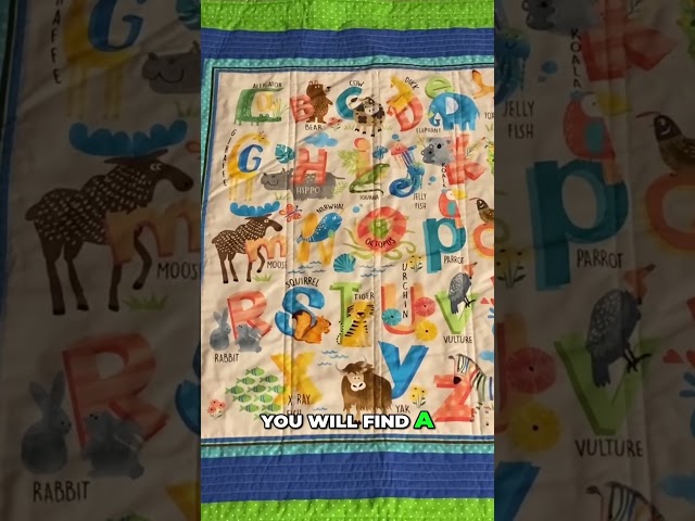 DIY Baby Play Mat from an Alphabet Quilt Panel