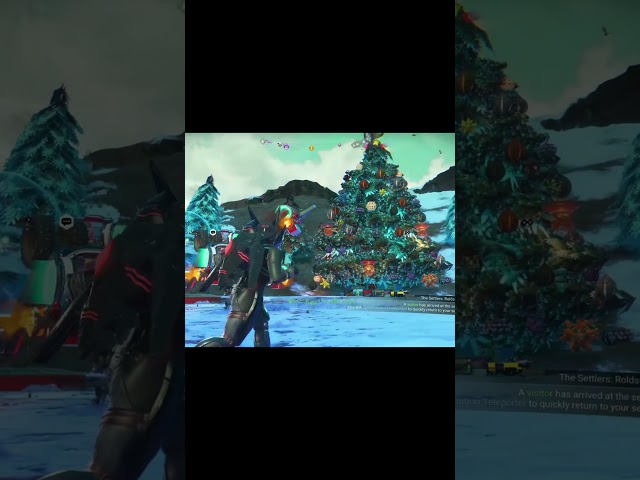 The MOST FESTIVE Planet In No Mans Sky!! #NoMansSky #NMS #Christmas #Shorts