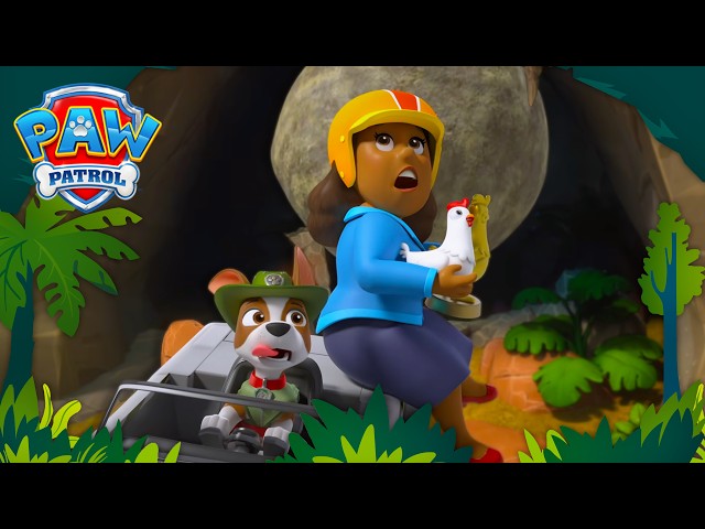 That Was a CLOSE CALL!! 😰 | PAW Patrol Dino Rescues 🦖