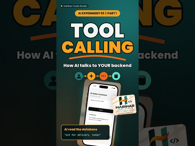 AI Tool Calling Explained in 60 Seconds ⚡ #shorts #openai #reactnative #ai