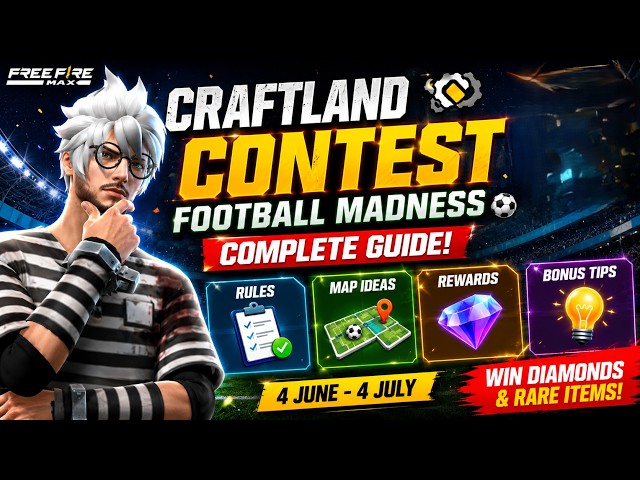 😳 How To Make Football Madness Contest Craftland Map Full Details | VIP GAMERS #craftland #freefire