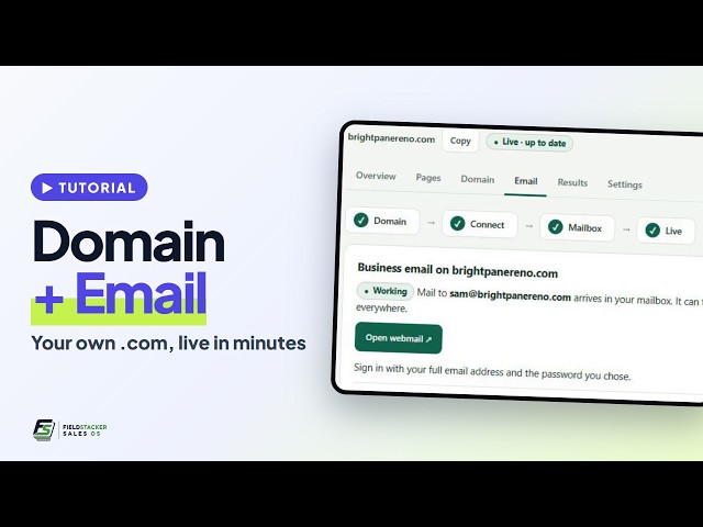 Buy a Domain Name & Set Up Business Email for Your Website | FieldStacker