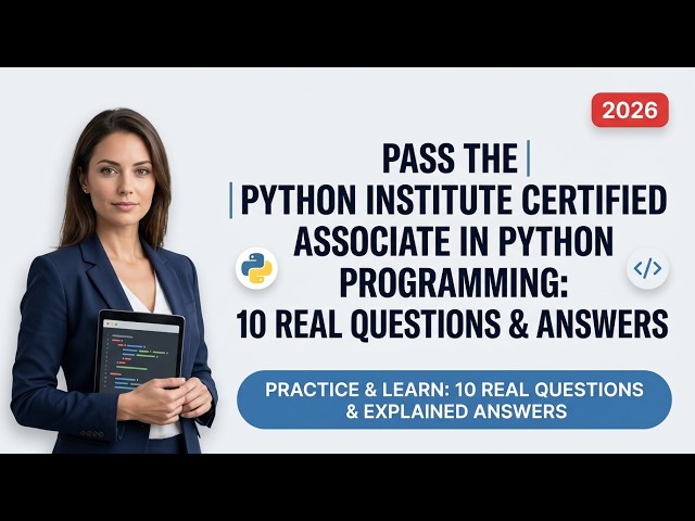 Pass the PCAP Python Certification: 10 Real Practice Questions & Explained Answers!