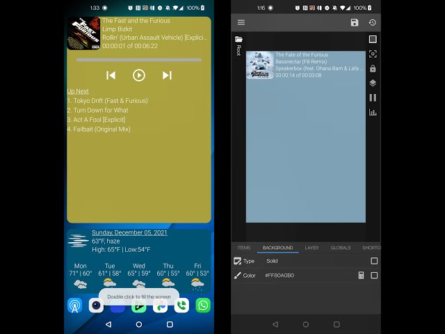 Create a dynamic Android 12 style media player using Nova Launcher and KWGT