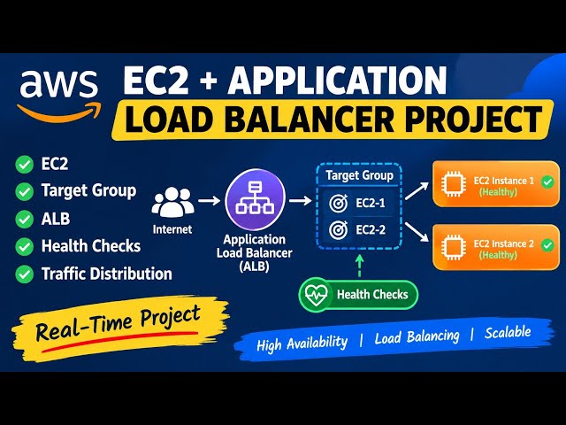 Mini Project 6: AWS EC2 + ALB | 2 Servers, 1 Load Balancer ⚡#AWS #EC2 #ALB #DevOps