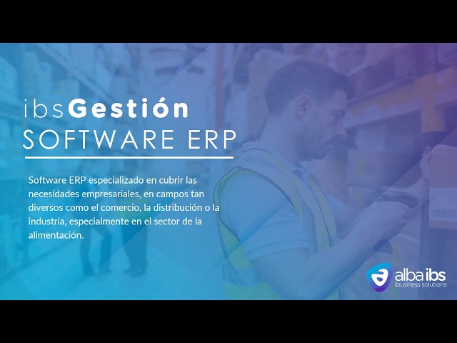Software ERP de gestión empresarial - Presentación Alba IBS