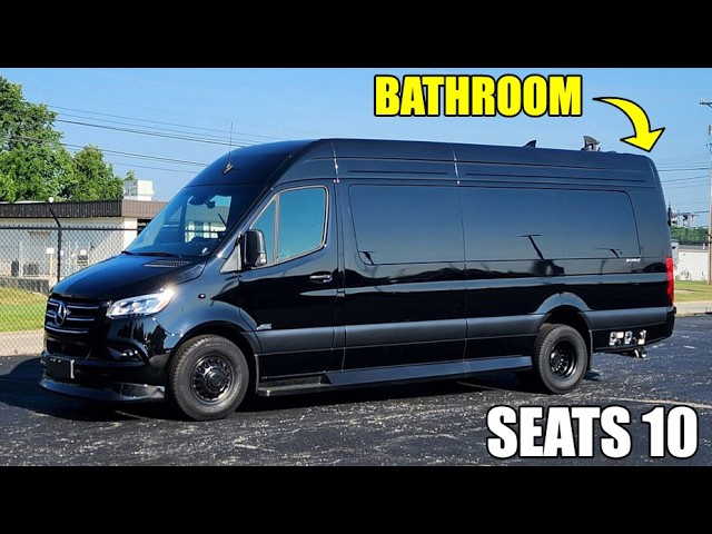 10-Passenger Mercedes Sprinter Weekender Van w/ Bathroom & Massage Seats