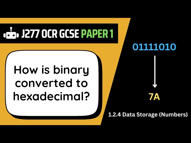 Binary to Hexadecimal | 2.4 | OCR GCSE Computer Science | J277