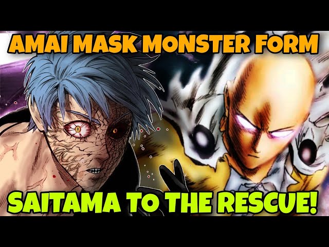 AMAI MASK MONSTER FORM AT SAITAMA!!! One Punch Man Manga and Web Comic Alalysis and Review TAGALOG