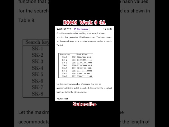 DBMS Graded Assignment | Week 9 | GA ……..#iitmbs #week9 #gradedassignment #dbms