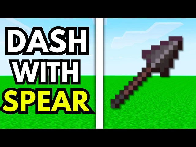 How To Dash With Spear Minecraft