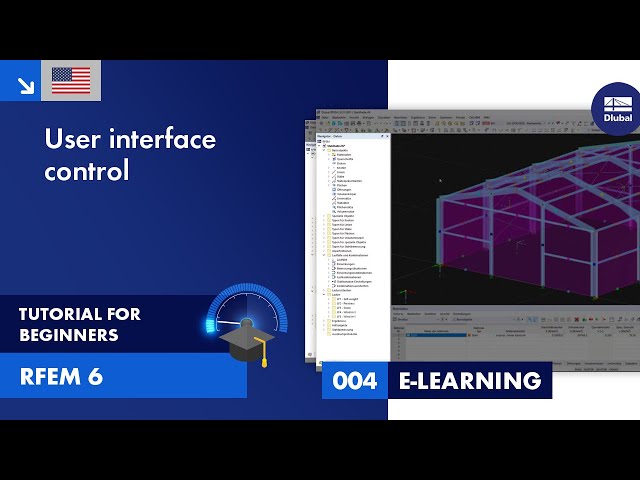 RFEM 6 Tutorial for Beginners | 004 User Interface | Control