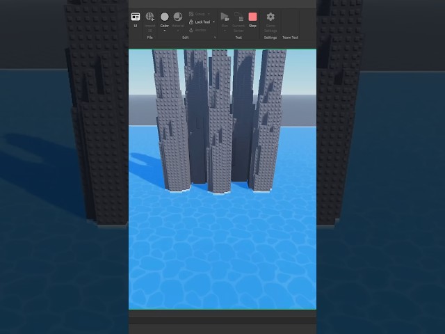 How to make amazing water in few clicks roblox studio tutorial #robloxstudiotutorial #robloxstudio