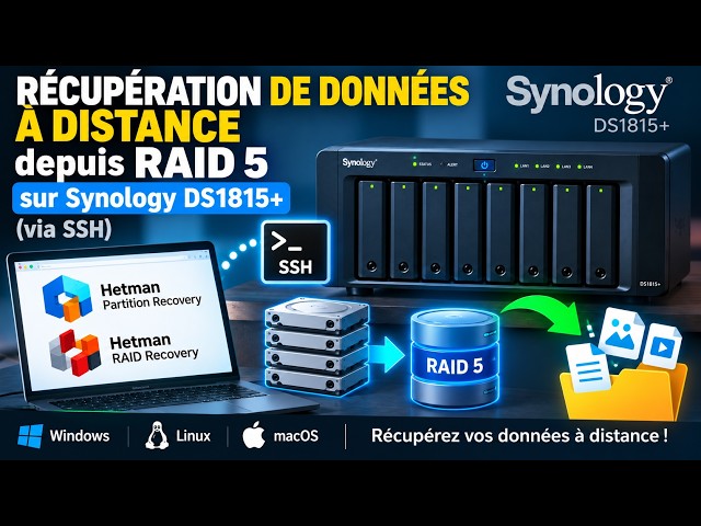 Remote RAID 5 Recovery on a Synology NAS via SSH | DS1815+