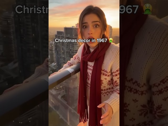 🎄 Christmas decor in 1967 🤮 vs. Christmas decor in 2026 ✨🎥            #Christmas2026 #ChristmasDecor