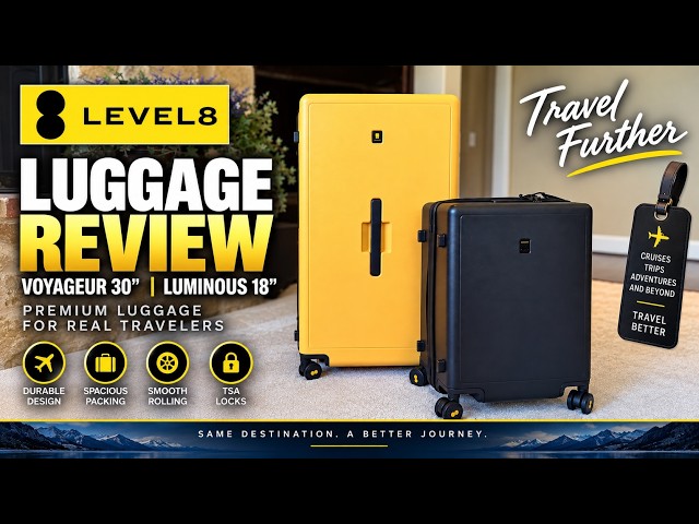 LEVEL8 Luggage Review: Voyager 30” & Luminous 18” Carry-On
