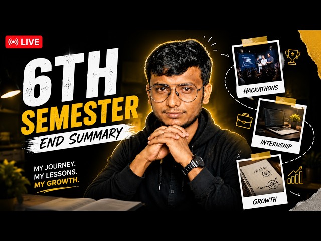 My BEST Semester Ever? 😳 Internship, Hackathons & Reality Check | LIVE