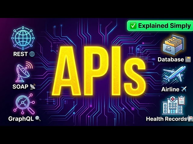 Types of APIs Explained | REST, SOAP, GraphQL & More #HiddenDataBridges #apis 