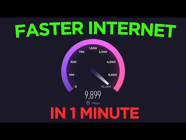 How to get faster internet in just 1 minute